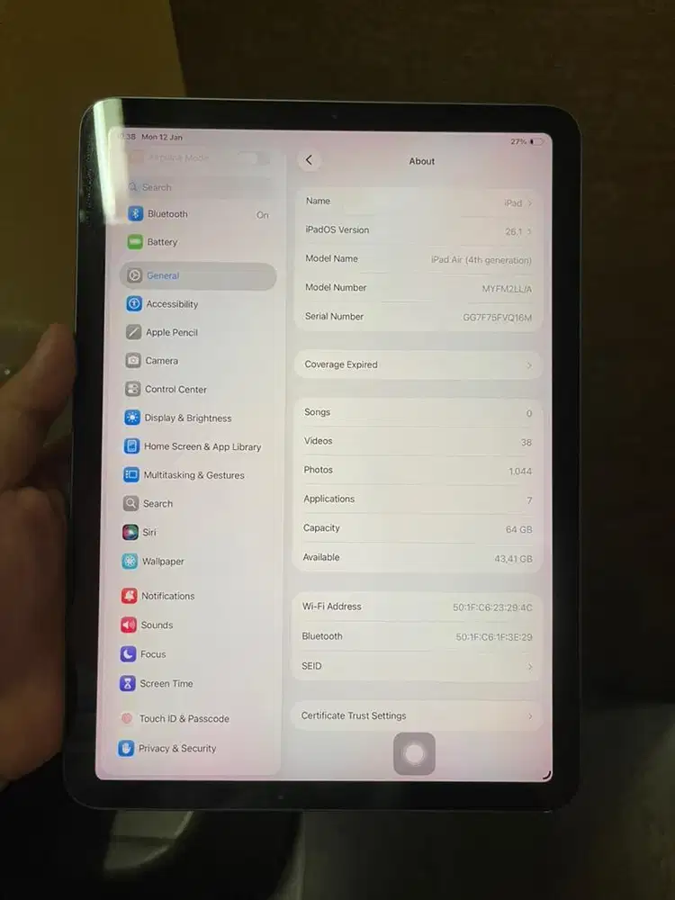 iPad Air 4 64GB No Minus Ada Bonus