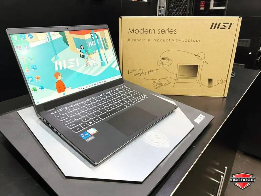 Laptop Office MSI Modern 14 C12MO Dengan Intel Core i5-1235u & RAM 8GB