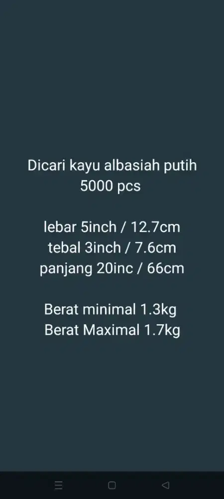 Cari kayu albasiah putih