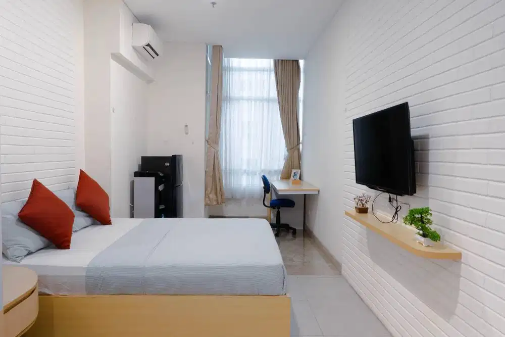Disewakan Cepat Apartemen Skandinavia Tipe Studio Furnished Lengkap
