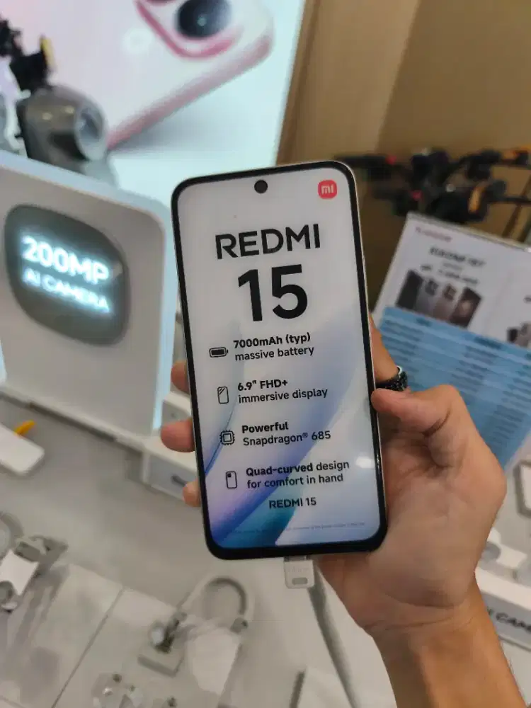 NEW REDMI 15 RAM 16GB ROM 128/256GB BATERAI 7000 MAH