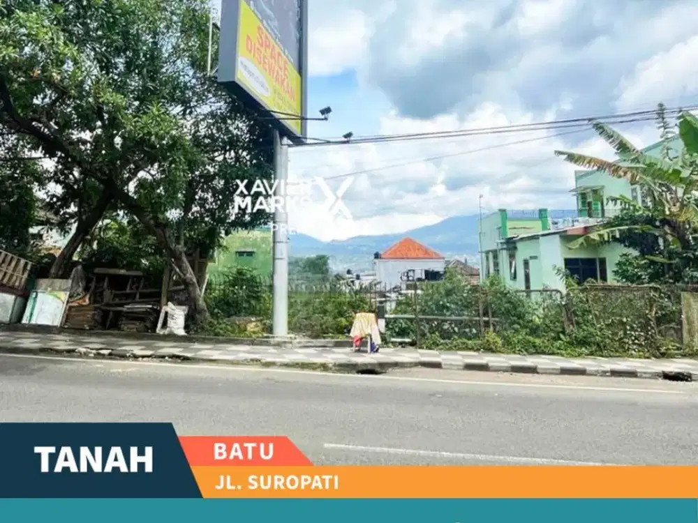 Tanah Strategis di No Jalan Raya Suropati Batu Dekat Wisata