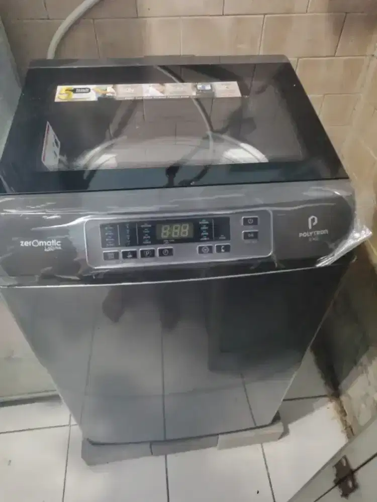 Mesin Cuci Polytron 1 Tabung Top Loading Washer 8Kg PAW8028Y