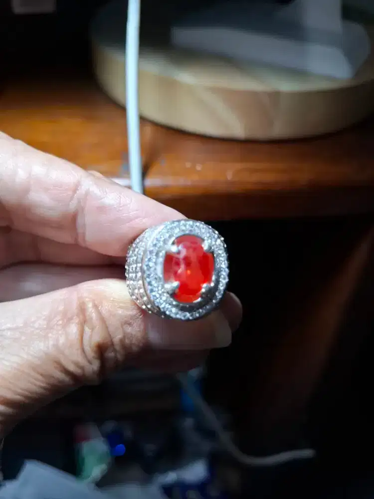 Batu Permata Orange Sapphire