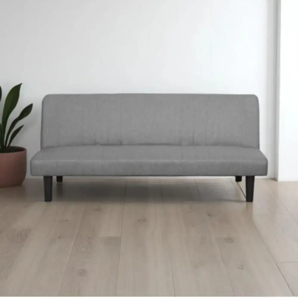 Selma Sofa Bed Fabric - Abu-Abu