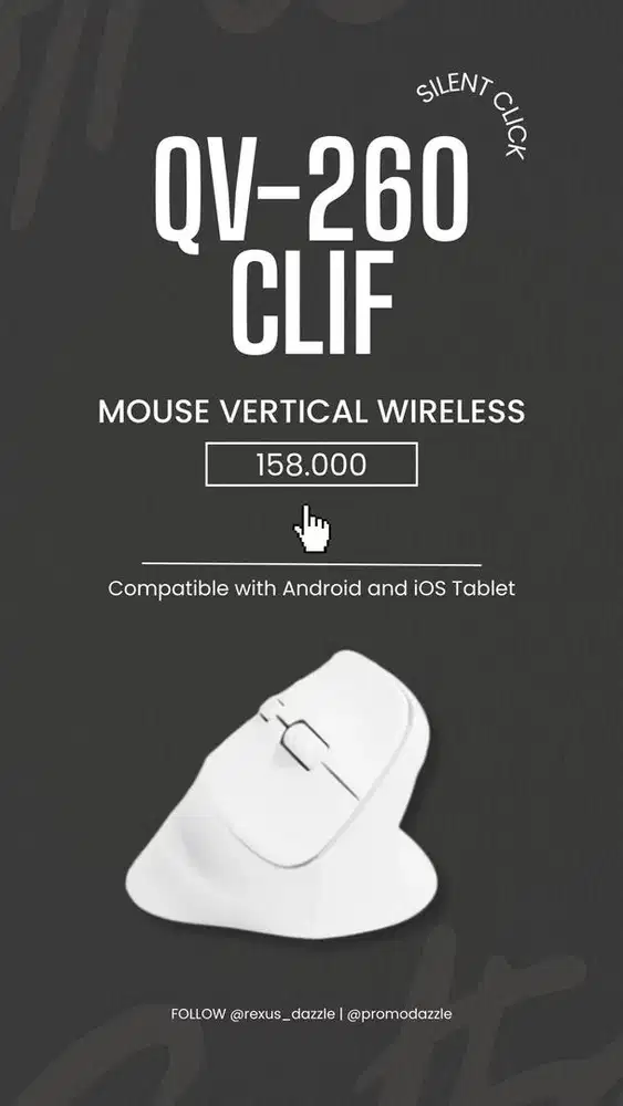 Mouse Vertikal rexus Clif QV-260