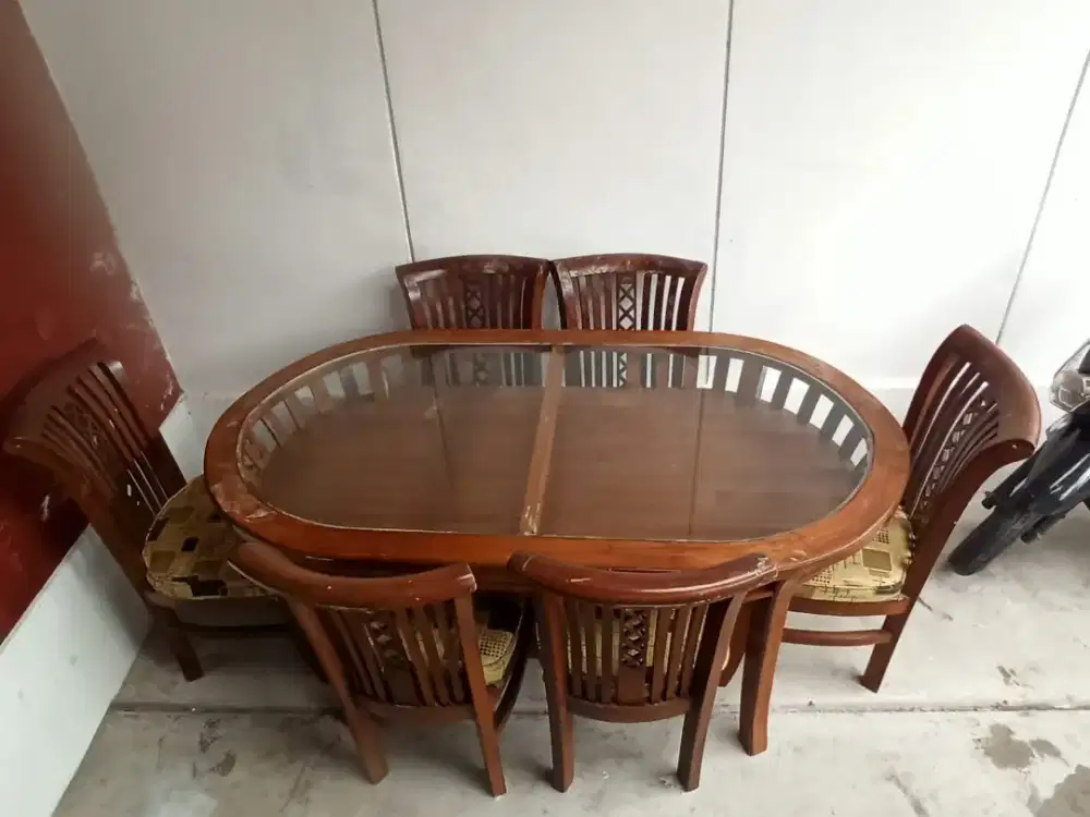 Dijual Meja makan kayu jati