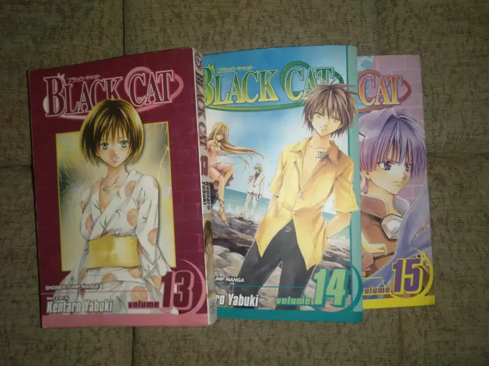 Manga Black Cat Vol. 13, 14, 15 – English (OOP) – Collector Item