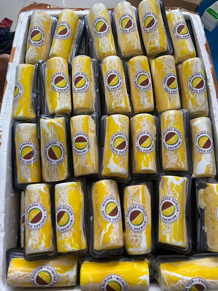 Membuat pancake durian