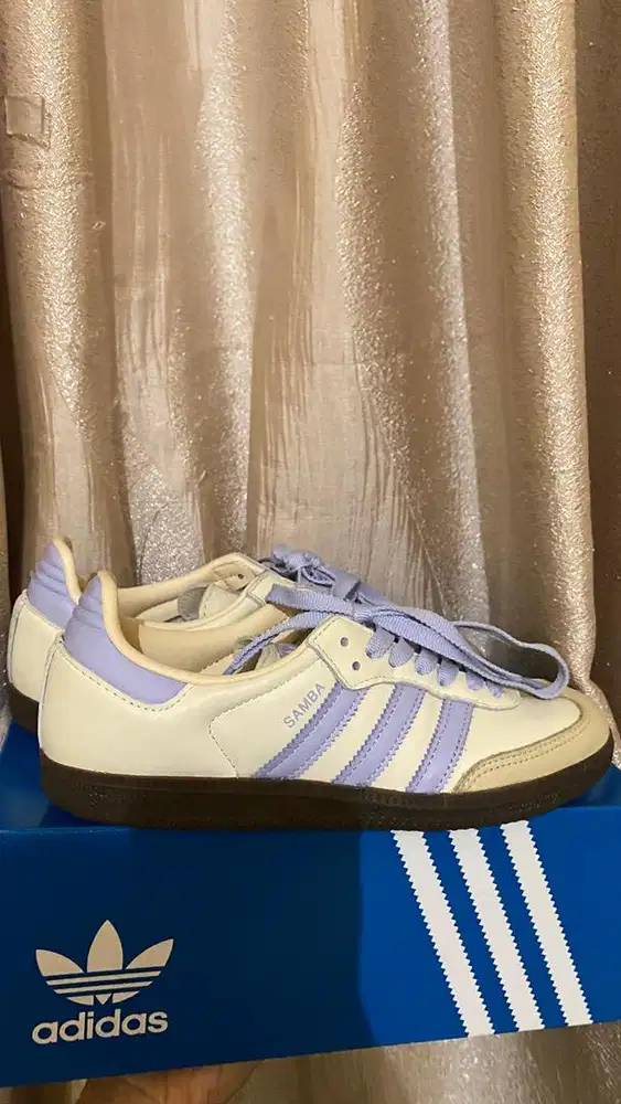 ADIDAS SAMBA PURPLE CREAM (size 37)