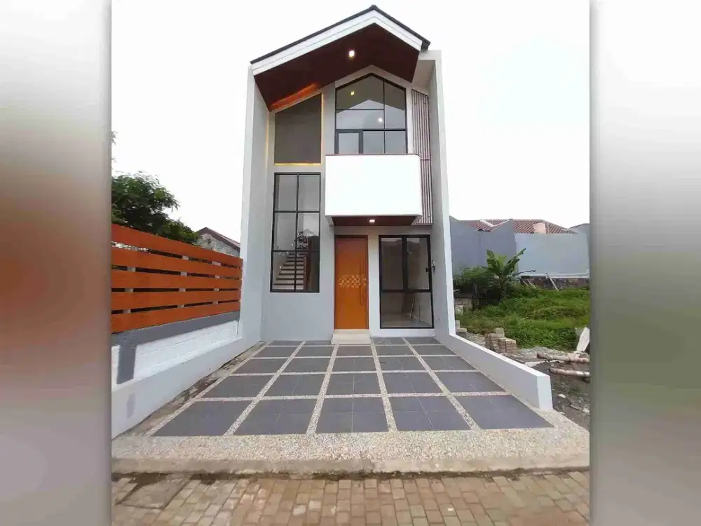 Di Jual Rumah Modern Scandinavian. Lingkungan Nyaman, Bebas Banjir dan Sangat Strategis