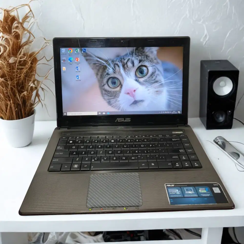 Laptop Asus K43U siap pakai windows 10 pro original license