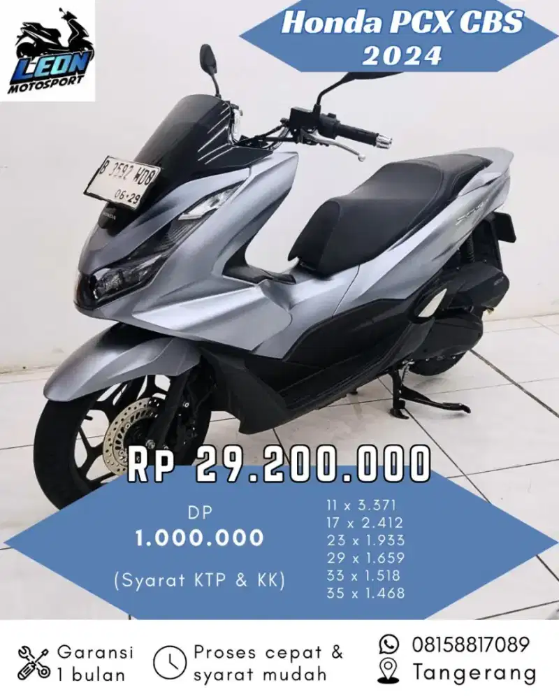 PCX CBS 2024, jual beli motor seken