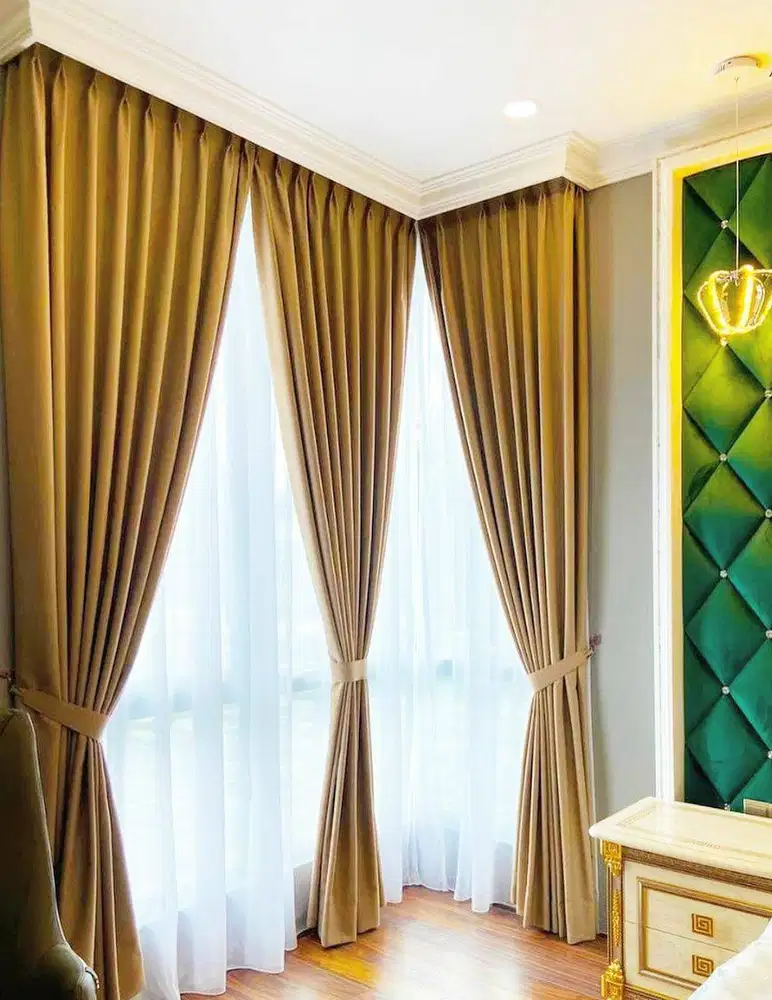 Beli Gorden Blackout Pasang Skat Klinik Hordeng Pintu Gordyn Vitrase