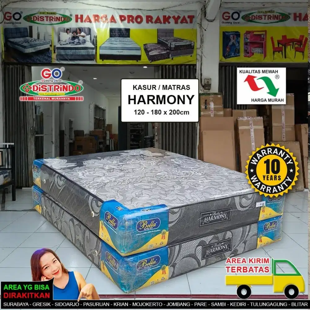 DISTRINDO Matras Springbed Kualitas Super Garansi Resmi