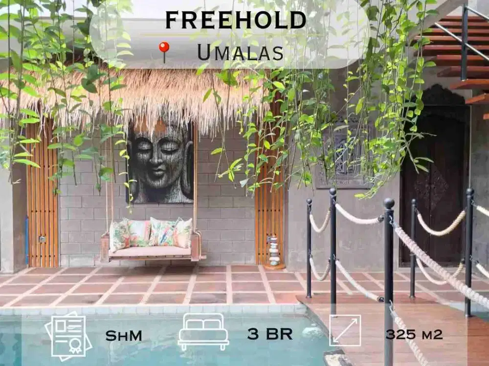 Villa Mewah Siap Huni di Umalas, 3 Bedroom Freehold