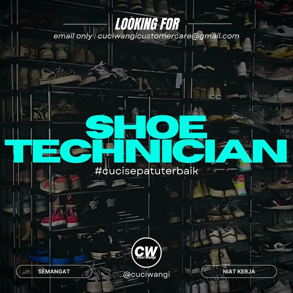 Lowongan Kerja Teknisi Cuci Sepatu Bandung