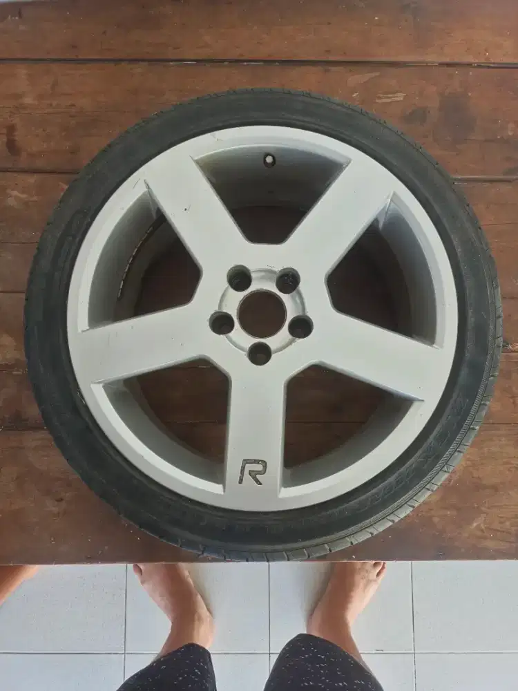 Volvo Pegasus R18 alloy rim,  bekas Volvo V70 original made Germany