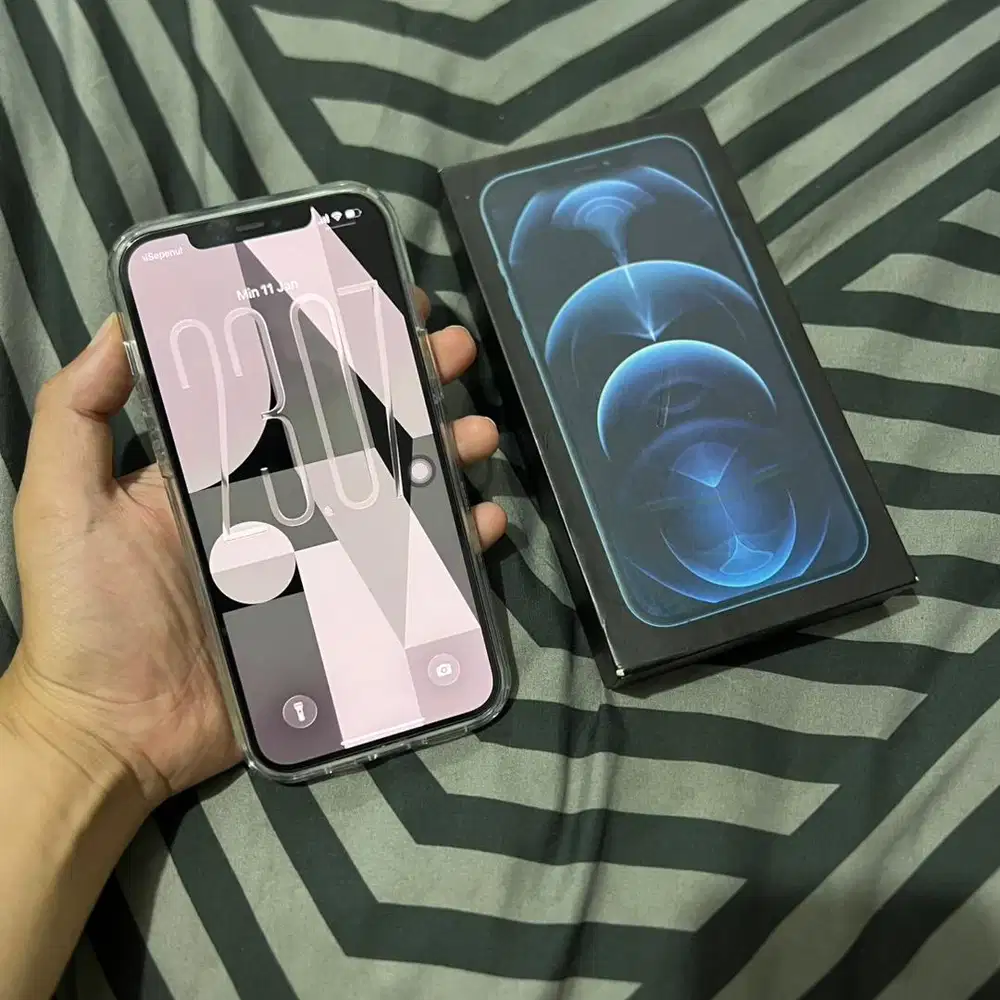 IPhone 12 Promax 128 Pasific Blue Inter