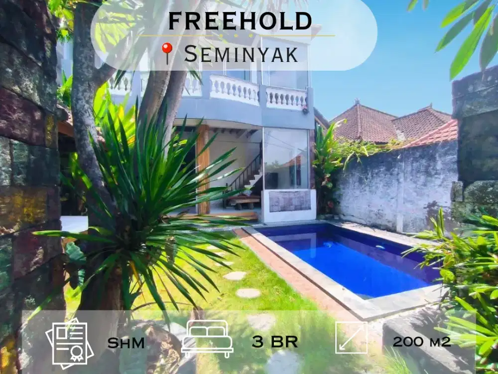 Villa Siap Huni di Sunset Road Seminyak, 5 Menit ke Pantai