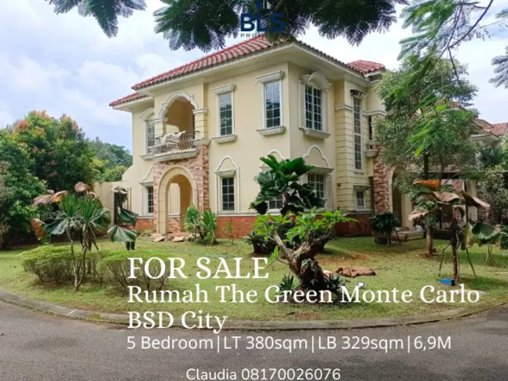 FOR SALE Rumah Hoek America style The Green Monte Carlo BSD City