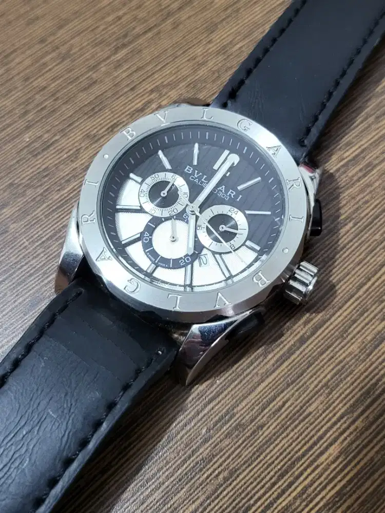 Jual Cepat BU Jam BVLGARI Chronograph Men Laki Mewah