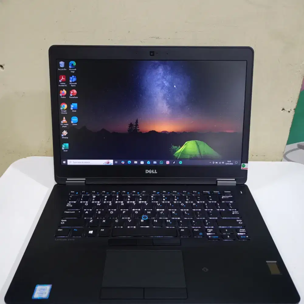 Laptop dell 7270 Core i5 gen 6 ram 8GB SSD 256GB