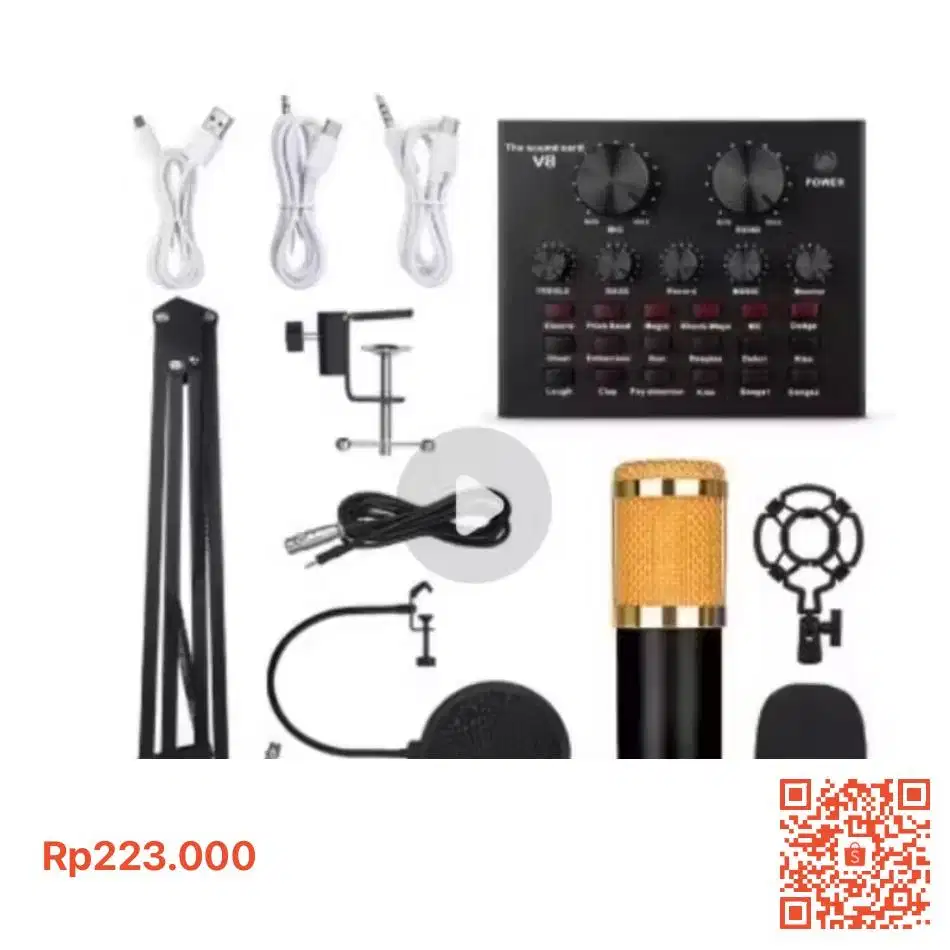 JUAL MIC CODENSER BM 800 FULL SET