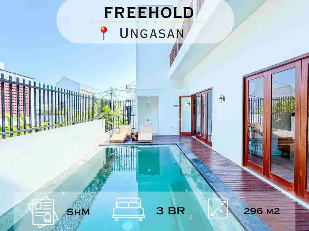 Dijual Villa Modern Elegan di Ungasan, Siap Huni, Akses Jalan 6 Meter