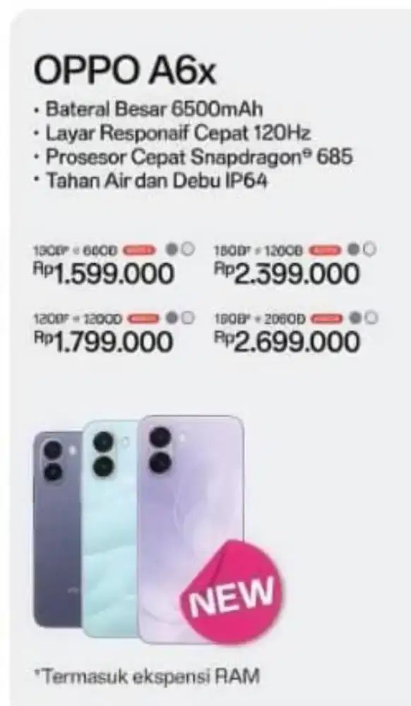 HANDPHONE Oppo A6X