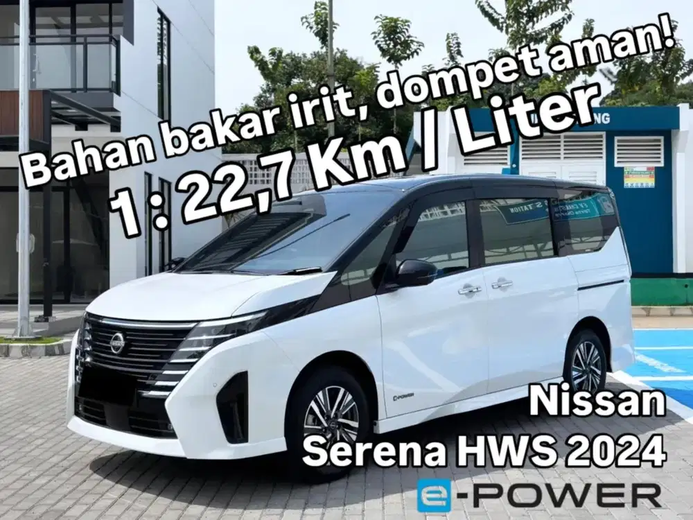 low km 7rb Nissan serena hws epower at 2024 two tone like new