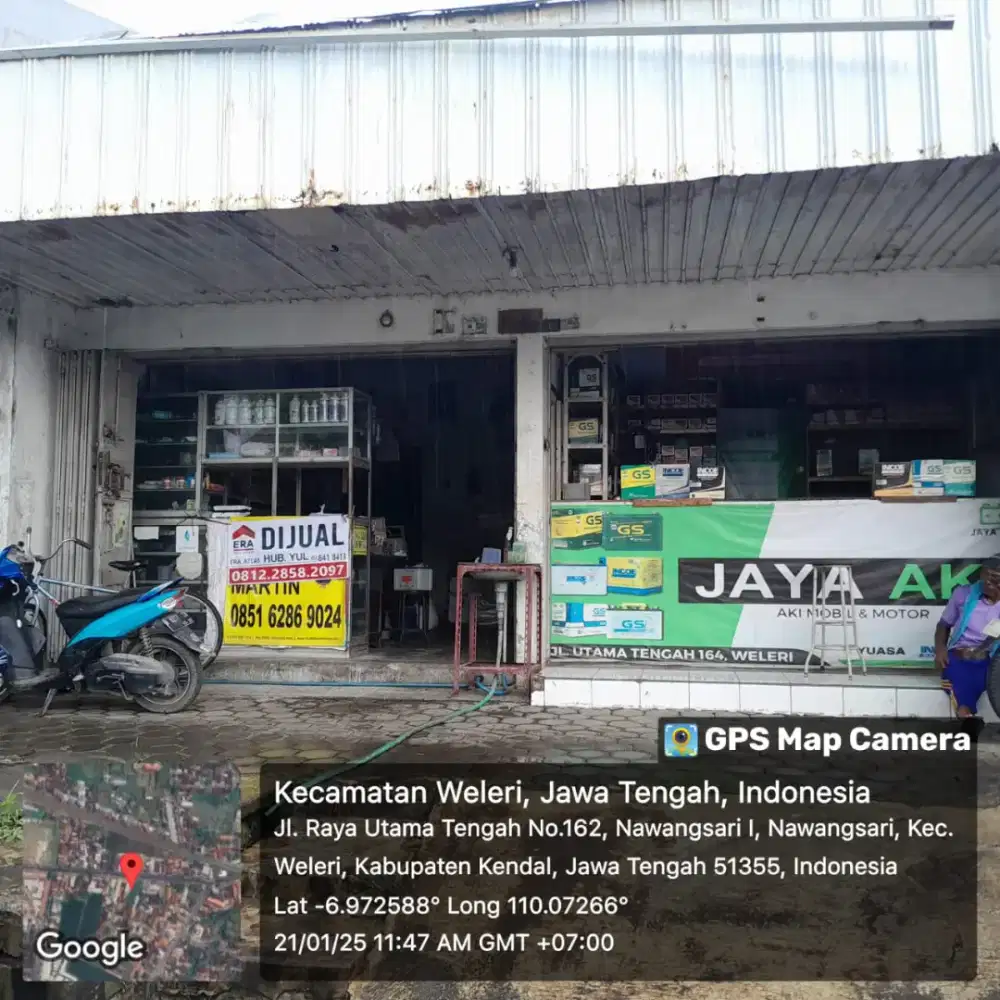 Dijual Bangunan Toko di Jalan Utama