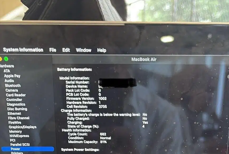 Jual santai Macbook air 13 M1 normal 8/256