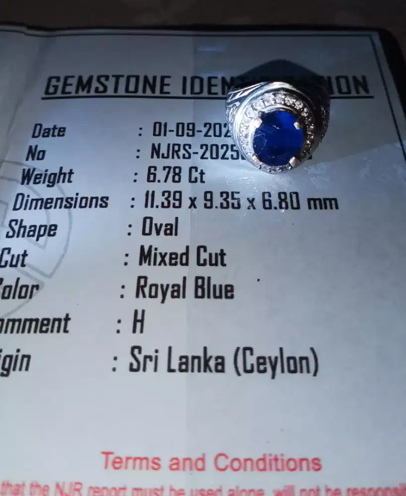 Murah Royal Blue Sapphire