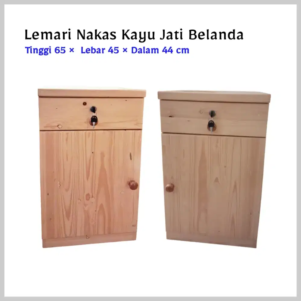 Lemari Nakas Kayu Jati Belanda [ 2 unit ]