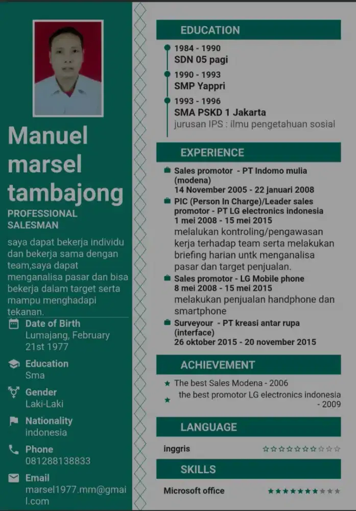 Sedang butuh pekerjaan