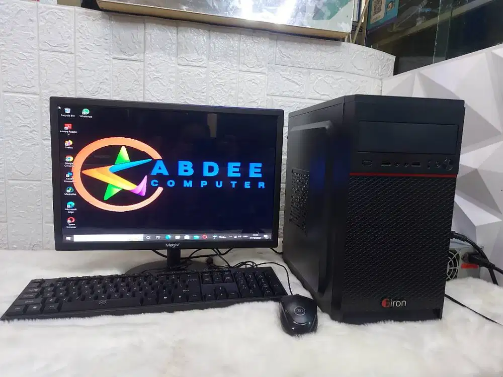 CPU RAKITAN FULLSET PC CORE I5 RAM 8 GB SSD 128 GB HDD 500