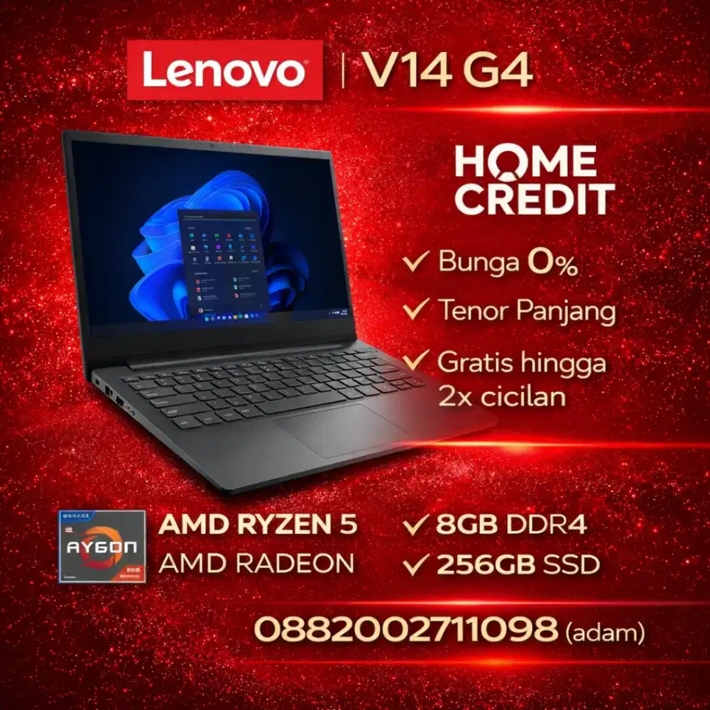 kredit laptop lenovo V14 G4