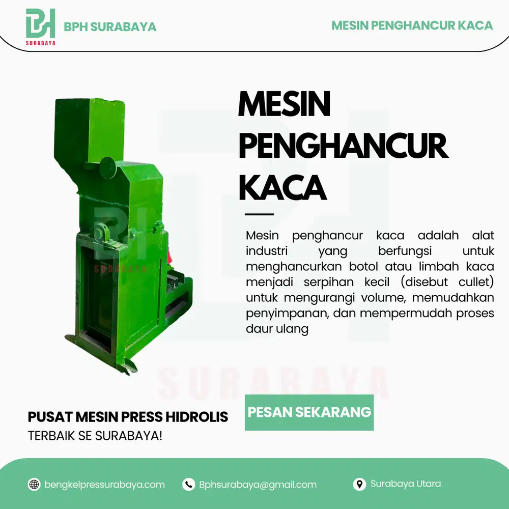 MESIN PENGHANCUR BOTOL KACA