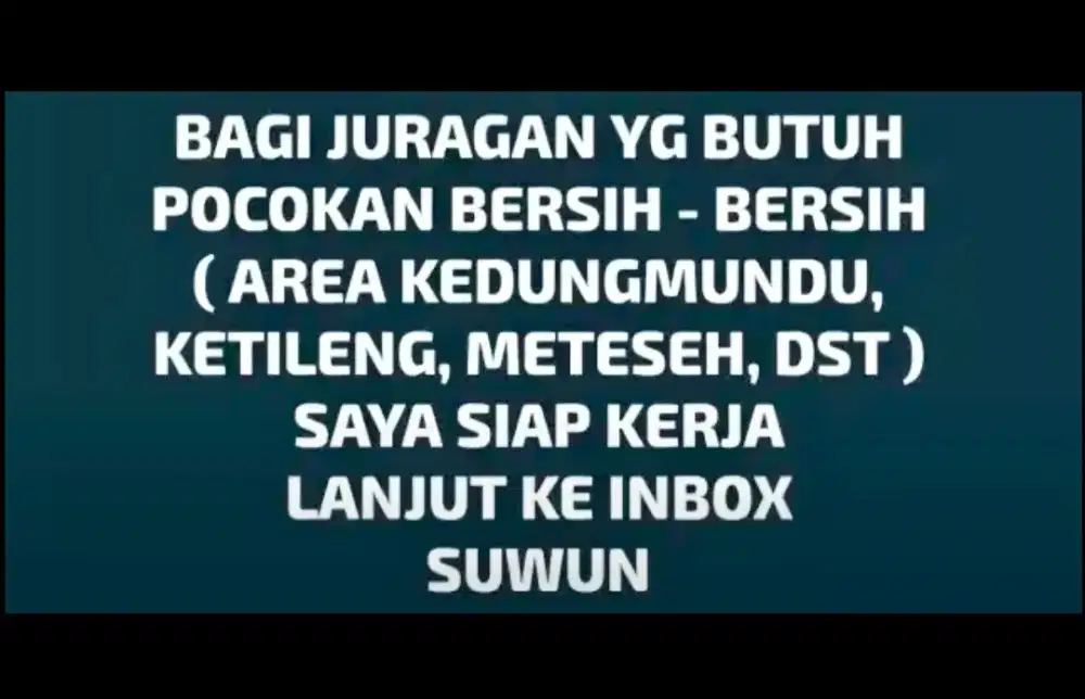 Cari kerja pocokan harian