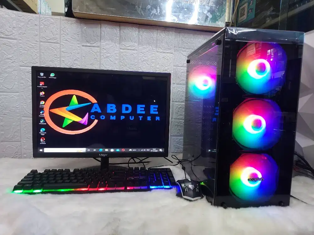 Pc Gaming Fullset Ryzen 5 5600GT | Ram 16 Gb | Nvme 255 Gb | Monitor