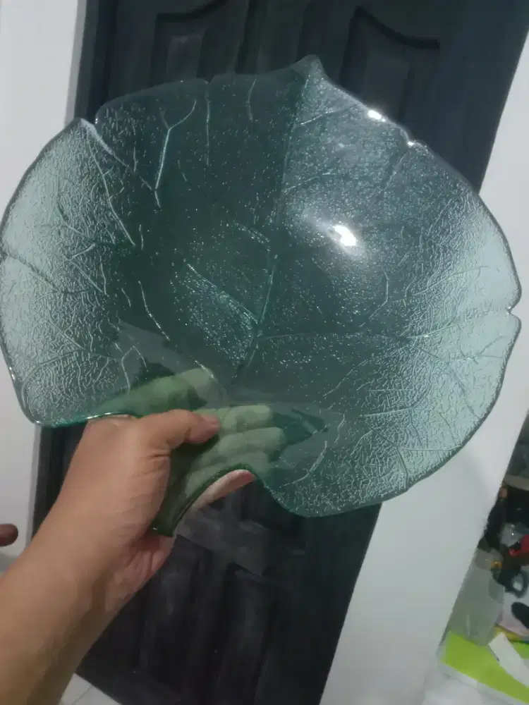 Piring saji kristal Arcoroc France vintage