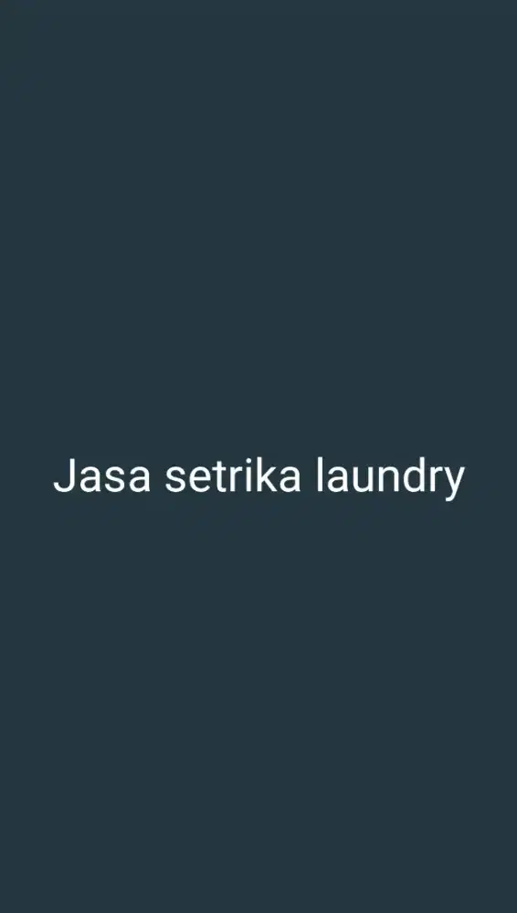 Jasa setrika laundry