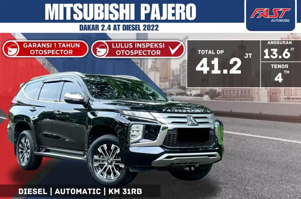 MITSUBISHI PAJERO DAKAR 2022 2.4  DIESEL SUNROOF KM.31RB PAJAK PANANG