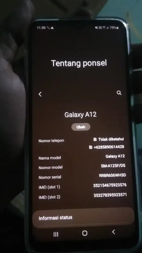 Samsung A12 jual cepat