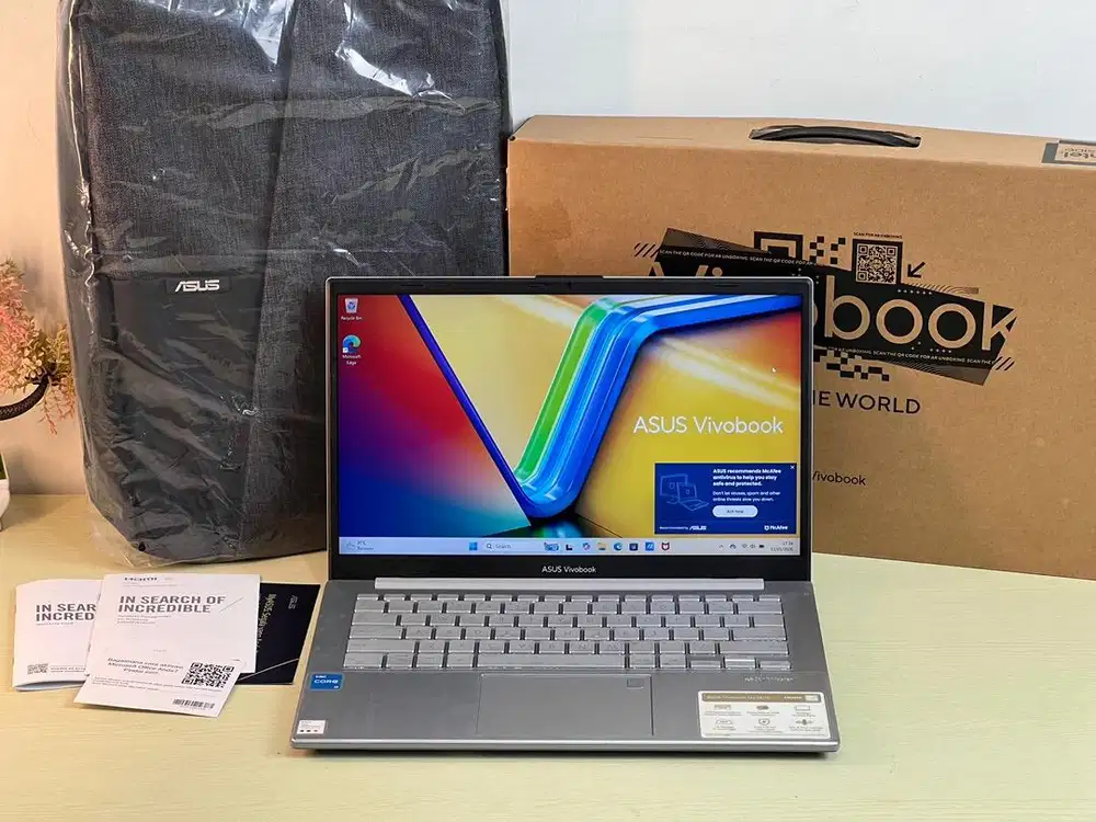 Asus VivoBook Go 14 E1404GA i3-N305 RAM 8 SSD 256 Fulset Garansi Resmi