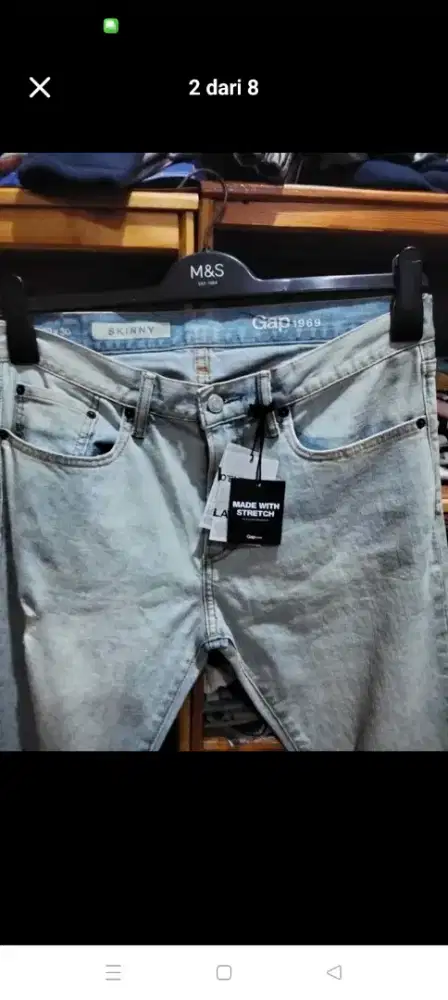Celana panjang jeans Gap denim original