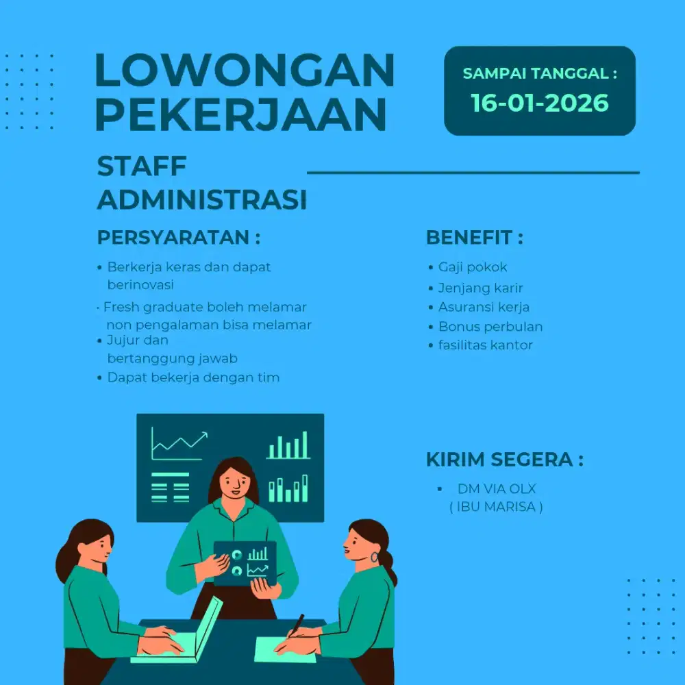 LOWONGAN PEKERJAAN STAFF KANTOR