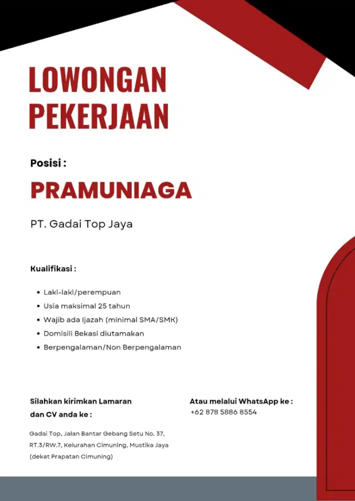 GADAI TOP INDONESIA BANTARGEBANG