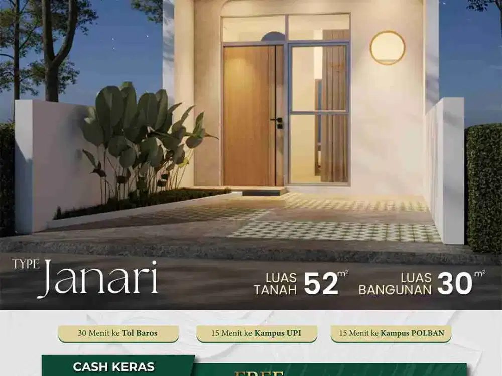Rumah minimalis modern Cihanjuang Cimahi Promo awal Tahun